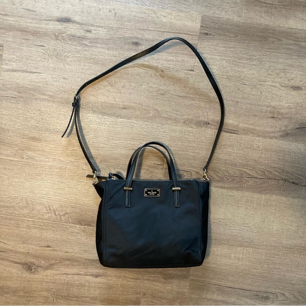Kate Spade Womens Black Nylon Crossbody EUC